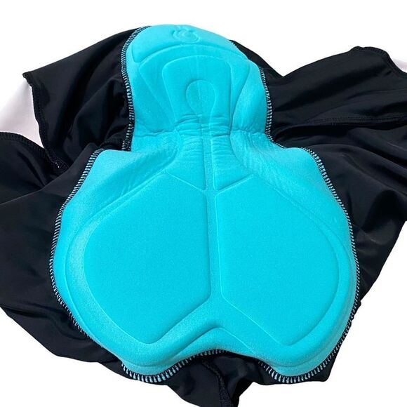 BEROY CYCLE SHORTS - SIZE 3XL BLACK WITH OMBRÉ NEON STRIPE - EXC COND B7 - Picture 5 of 14